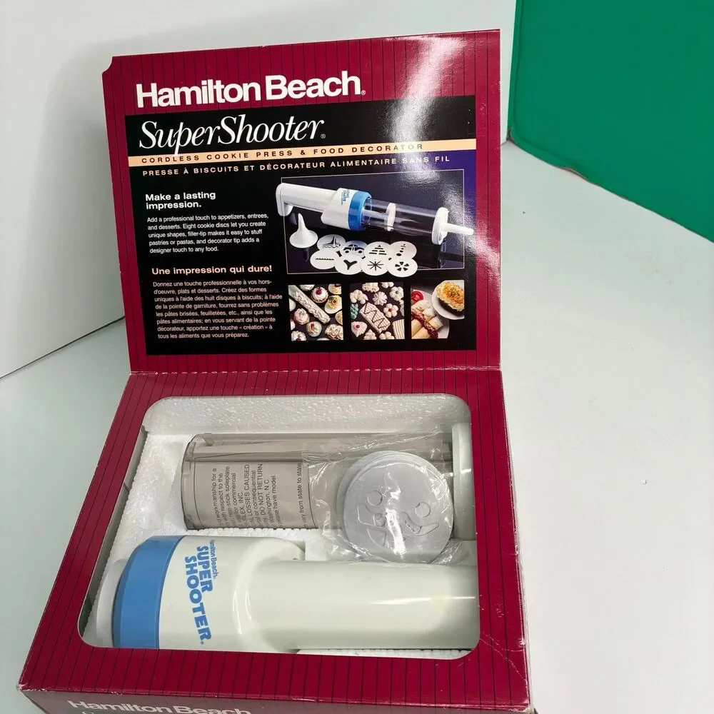 Hamilton Beach The Super Shooter Cordless Cookie Press & Food Decorator 80000